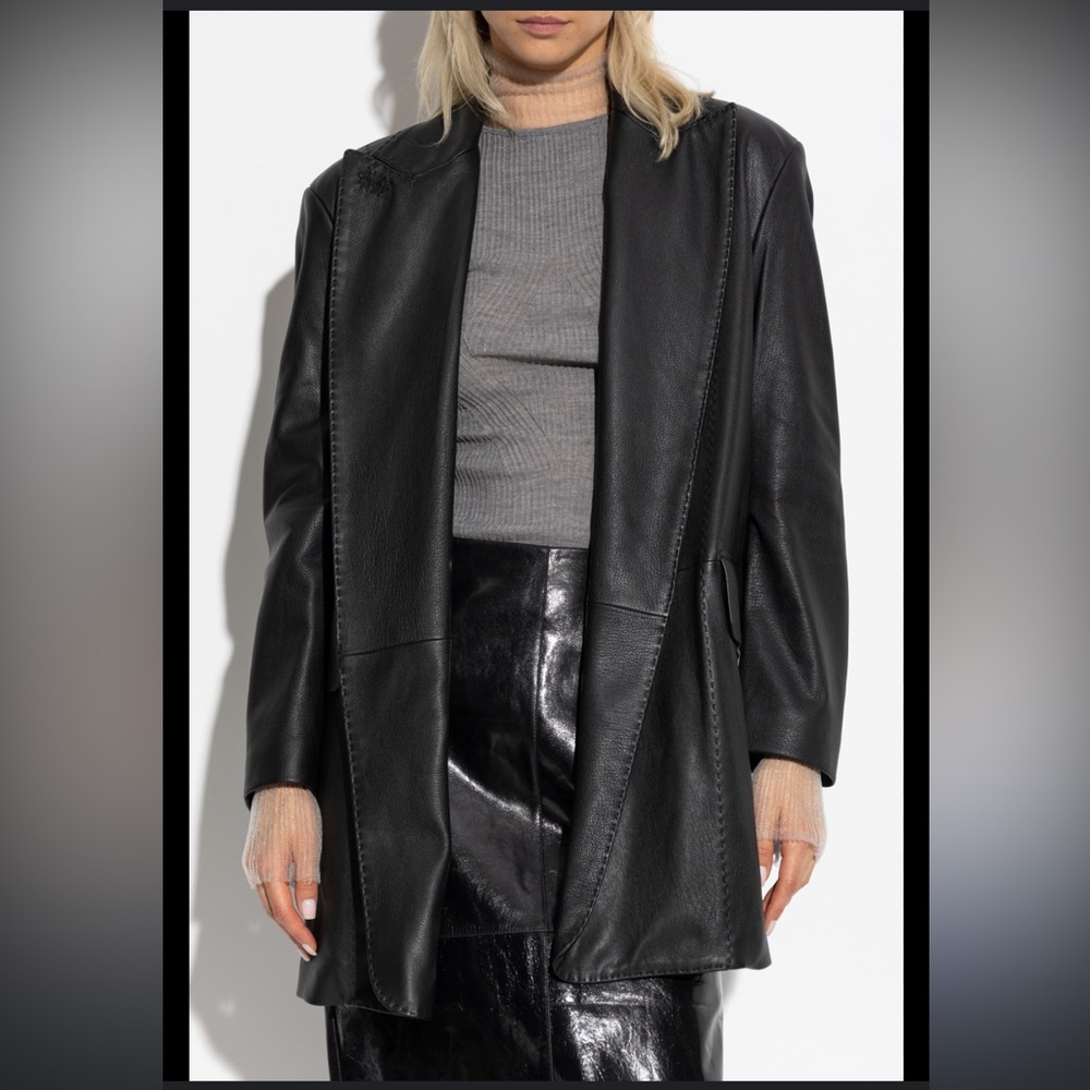 Preston & York Classic Black Leather Jacket - Picture 1 of 11